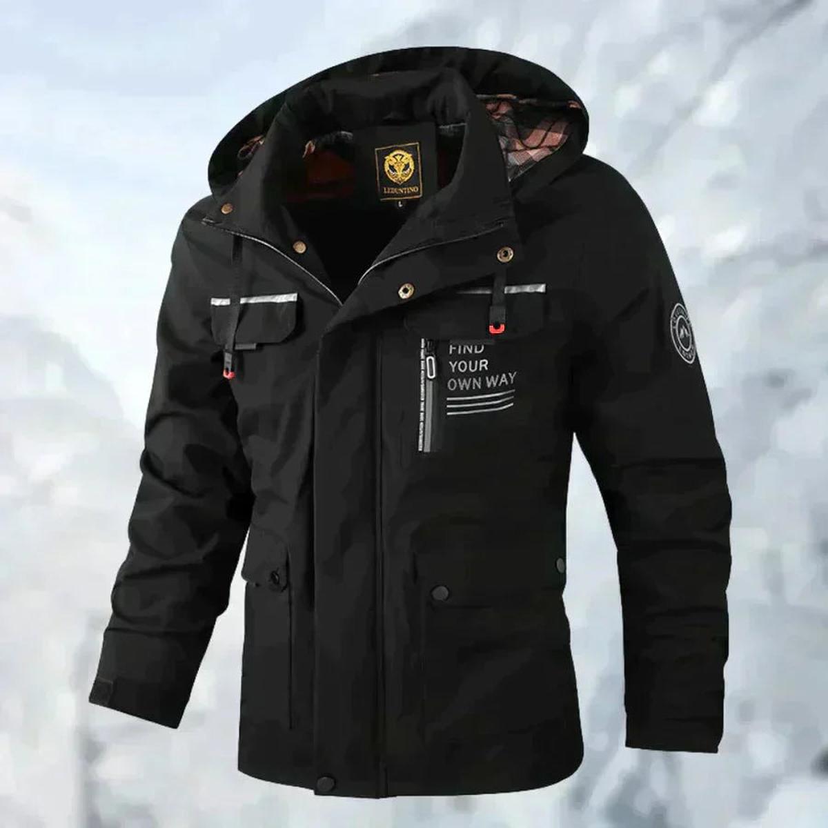 Heren Winterjas Waterdicht met Afneembare Capuchon