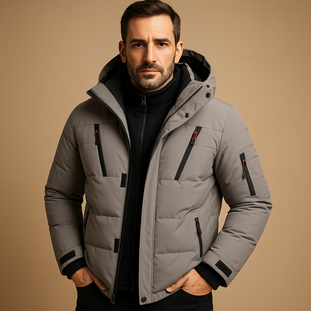 Heren Winterjas Waterdicht Warm Isolatie Moderne Snit
