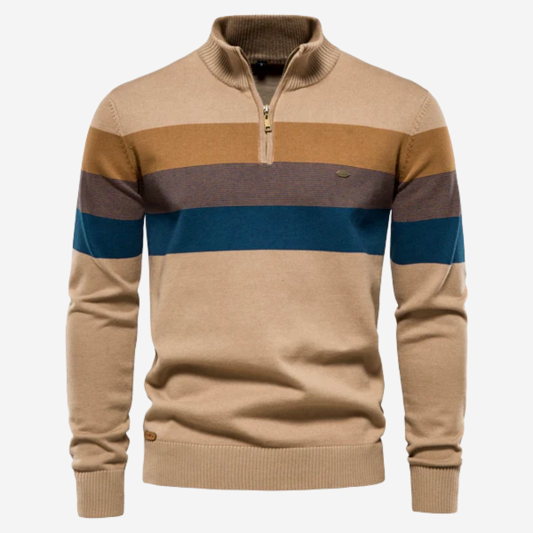 Herensweater Halve Rits Comfortabele Pasvorm - Mode Vibes