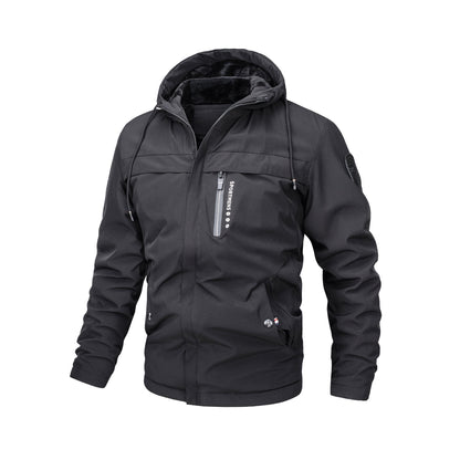 Waterdichte Winterjas Heren Fleece Voering Winddicht