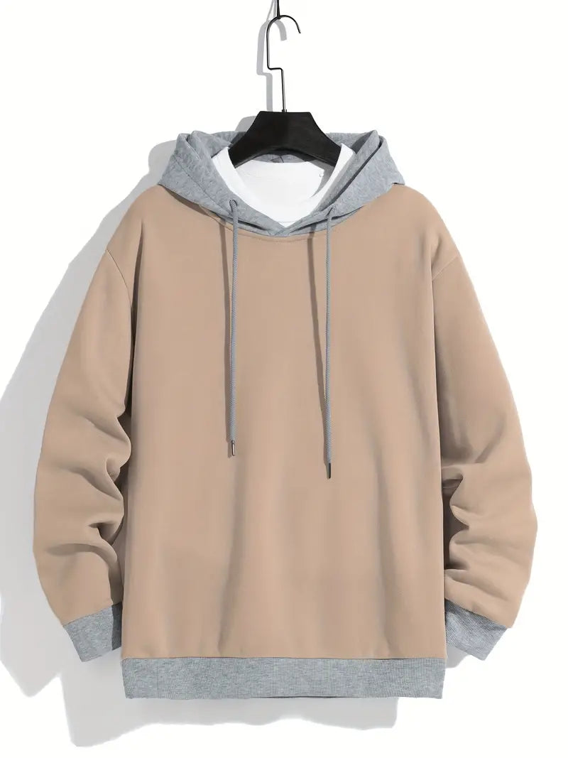 William – retro hoodie met kleurblokken 0
