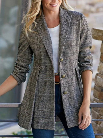 Wintervintage Blazer voor Vrouw Warm en Stijlvol
