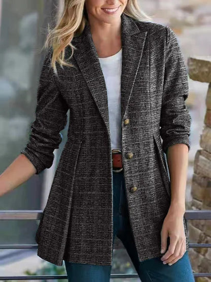 Wintervintage Blazer voor Vrouw Warm en Stijlvol - Mode Vibes