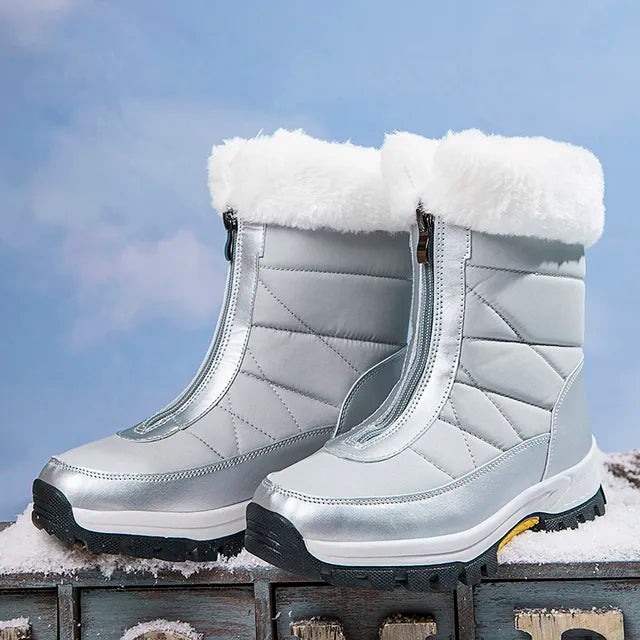 Waterdichte Sneeuwlaarzen voor Dames Warm en Stevig