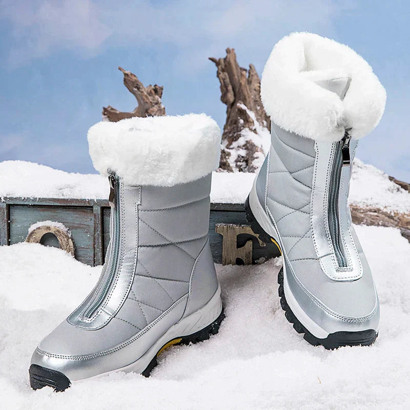 Waterdichte Sneeuwlaarzen voor Dames Warm en Stevig