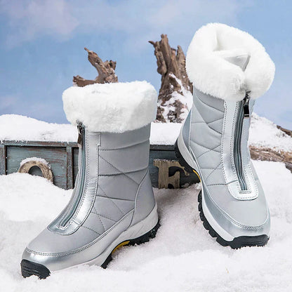Waterdichte Sneeuwlaarzen voor Dames Warm en Stevig