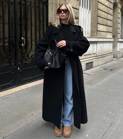 Dames Winterjas Lang Warm en Elegant - Mode Vibes