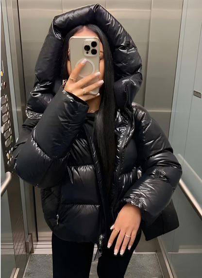 Winterjas Dames | Pufferjas | Lichtgewicht Warmte met Glanzende Look