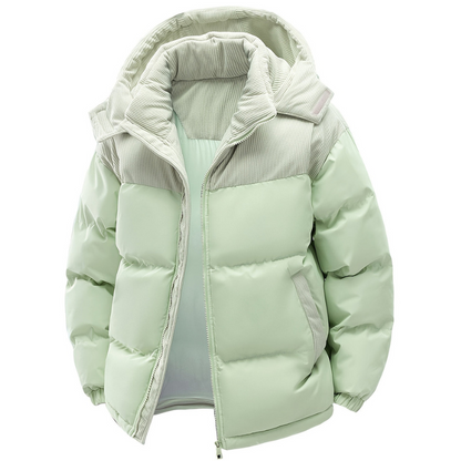 Winterjas Heren | Gewatteerde Jas met Capuchon | Warm & Winddicht
