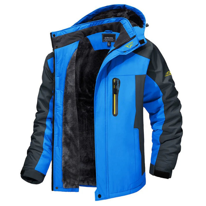 Warme Heren Winterjas Gevoerd Hoge Kraag - Mode Vibes