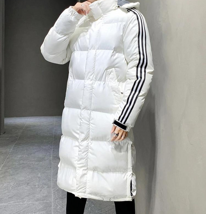 Calvin Winterjas Lange Capuchonjas Warm en Waterdicht