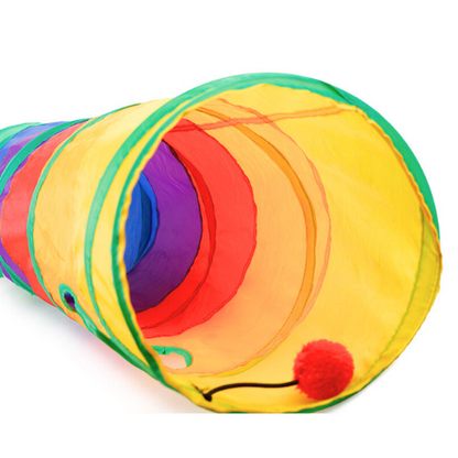Kattentunnel Regenboog Speeltunnel voor Katten