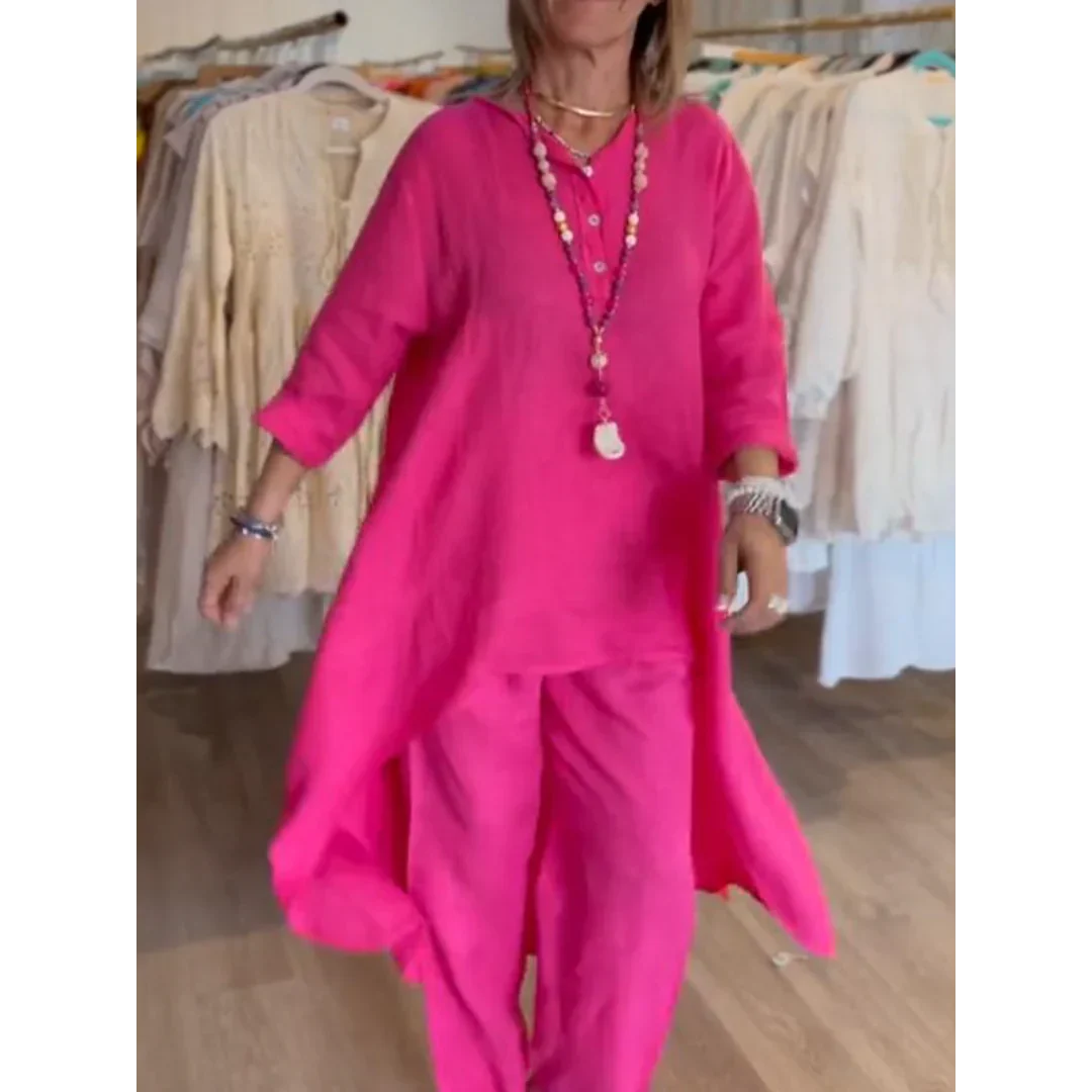 Dames Linnen Pak Zomerjurk Ademend en Flatterend - Mode Vibes