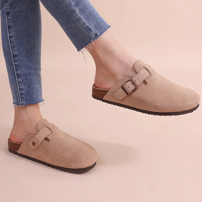 Orthopedische Dames Sandalen – Suède, Verstelbaar & Comfortzool