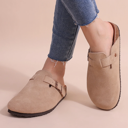 Orthopedische Dames Sandalen – Suède, Verstelbaar & Comfortzool