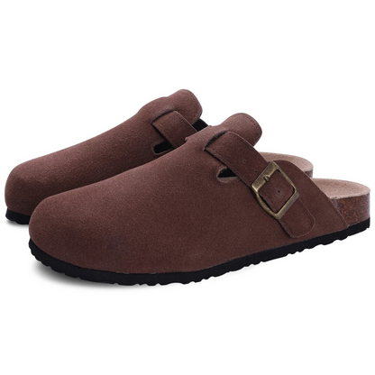 Orthopedische Dames Sandalen – Suède, Verstelbaar & Comfortzool