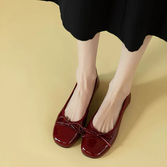 Chloe Vlinder Balletschoenen met Lage Hakken