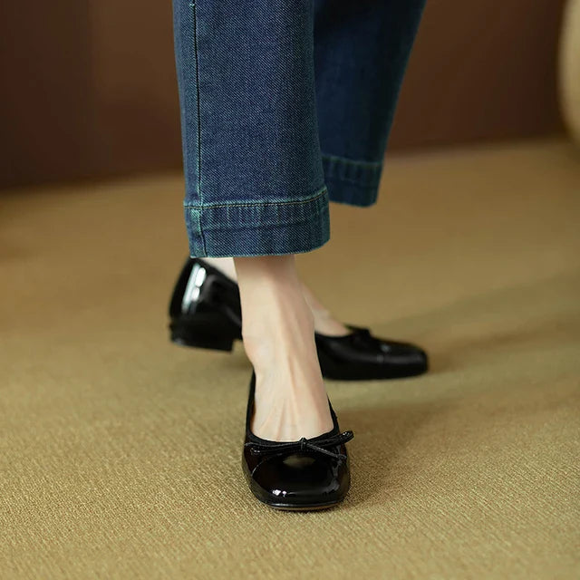 Chloe Vlinder Balletschoenen met Lage Hakken