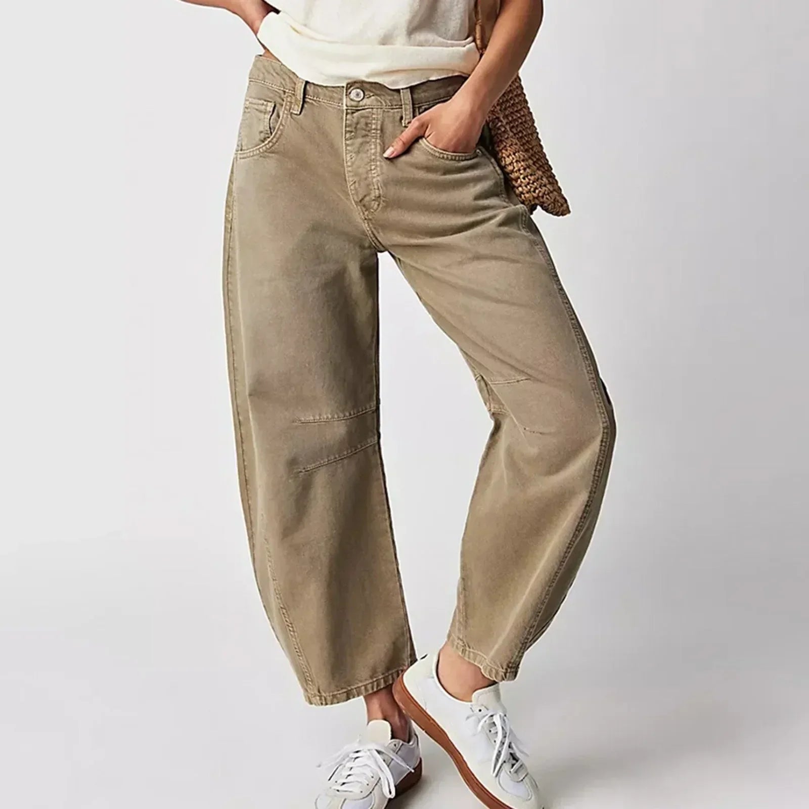 Losse Spijkerbroek Zittend Model Comfortabele Jeans - Mode Vibes
