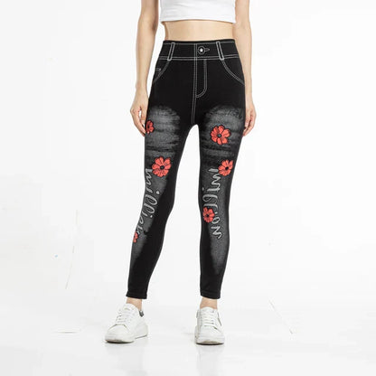 Hoge Taille Legging met Stretch en Comfortabele Pasvorm