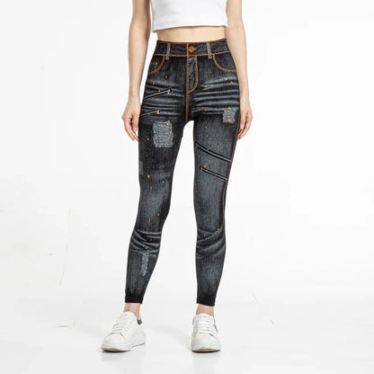 Hoge Taille Legging met Stretch en Comfortabele Pasvorm