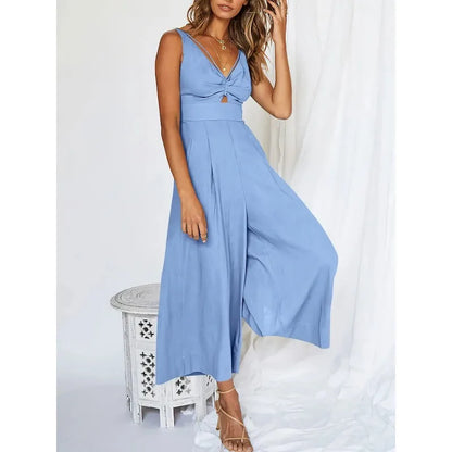 V-hals jumpsuit van Zonnestraal Mode.