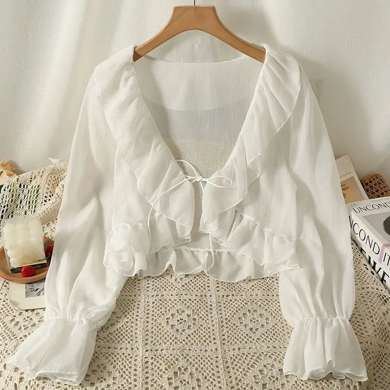 Belle Époque Chiffon Zomer Shirt