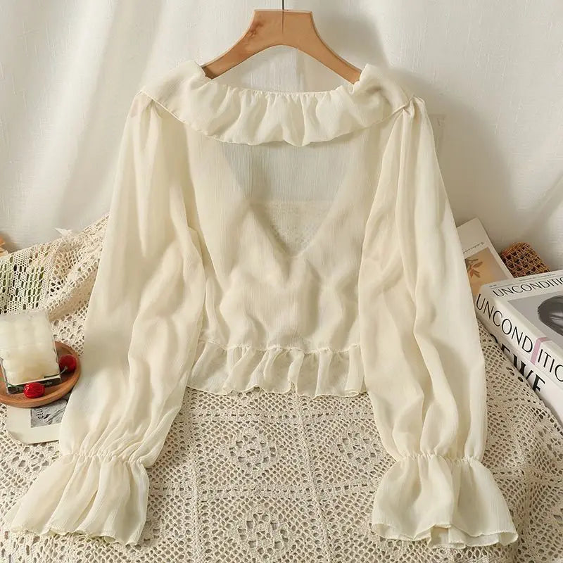Belle Époque Chiffon Zomer Shirt