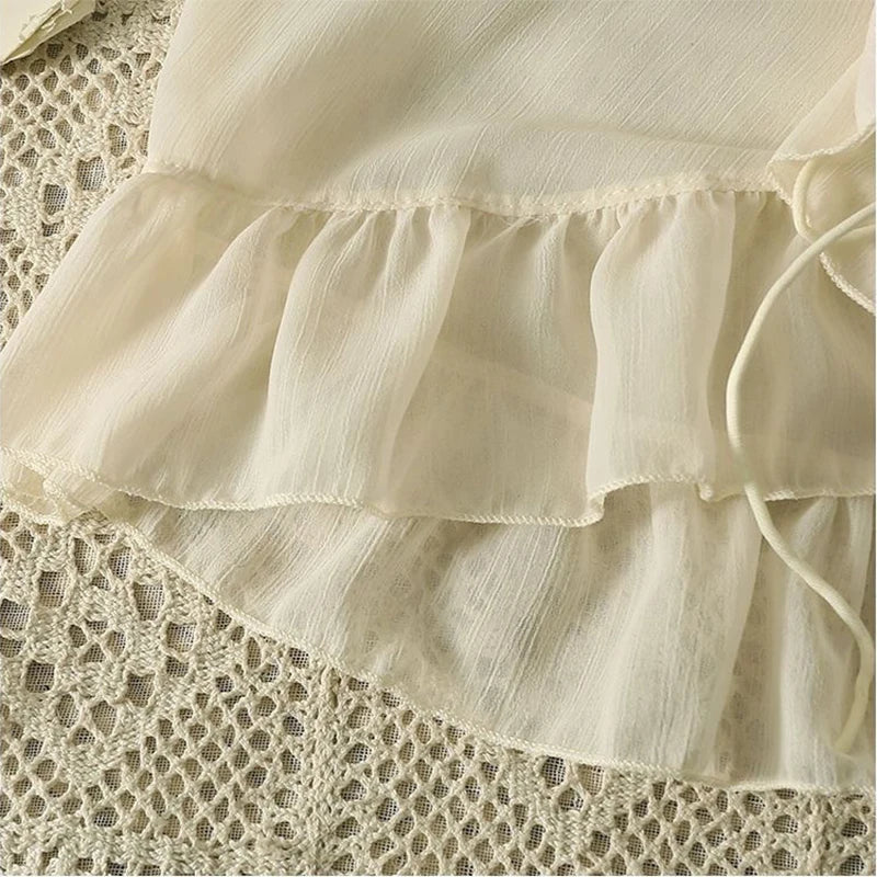 Belle Époque Chiffon Zomer Shirt