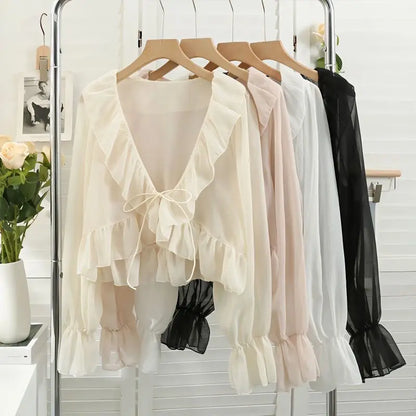 Belle Époque Chiffon Zomer Shirt