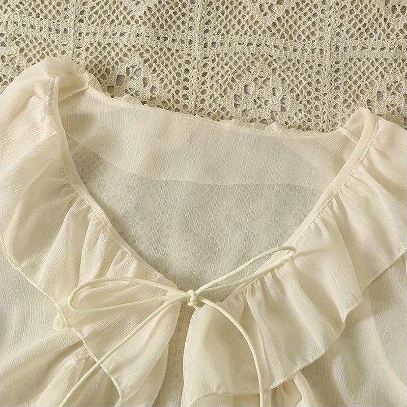 Belle Époque Chiffon Zomer Shirt