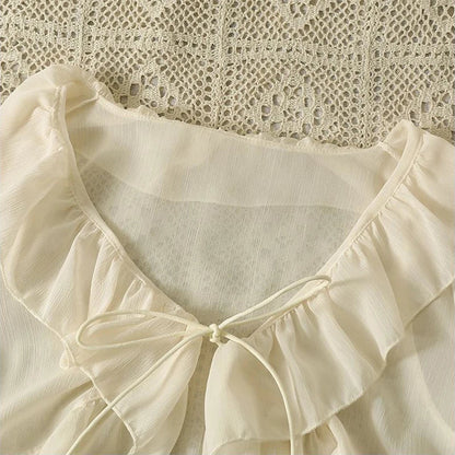 Belle Époque Chiffon Zomer Shirt