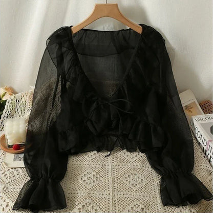 Belle Époque Chiffon Zomer Shirt