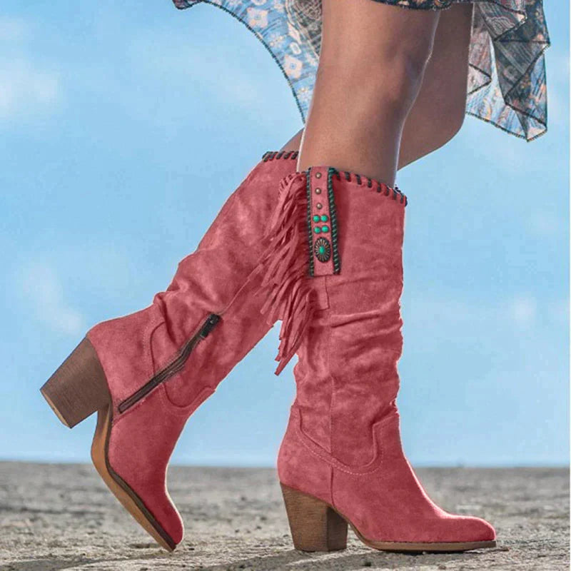 Cowboy Laarzen Western Stijl Bruin Leder