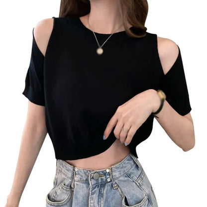 Casual Off-Shoulder Zomerblouse voor Vrouwen