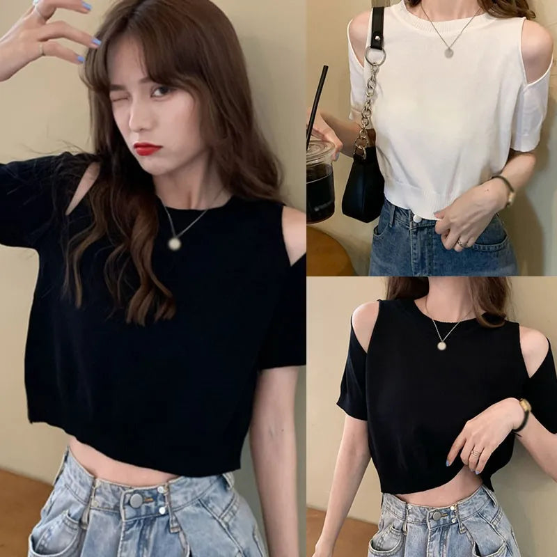 Casual Off-Shoulder Zomerblouse voor Vrouwen