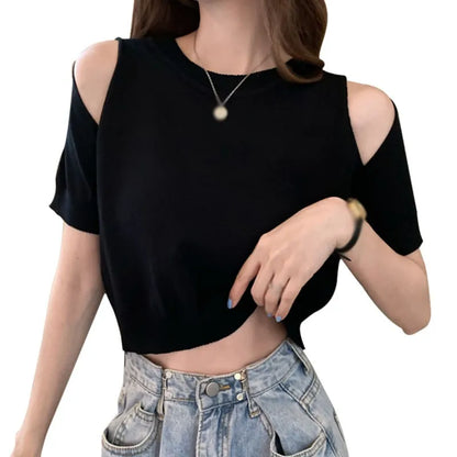 Casual Off-Shoulder Zomerblouse voor Vrouwen