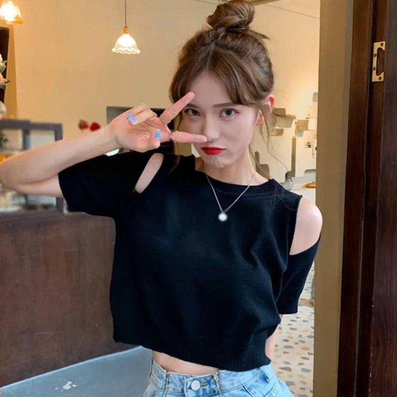 Casual Off-Shoulder Zomerblouse voor Vrouwen