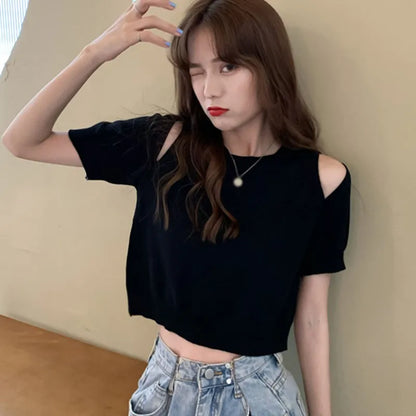 Casual Off-Shoulder Zomerblouse voor Vrouwen