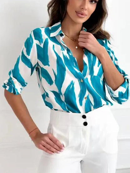 LunaChic Verfijnde Bloemenblouse