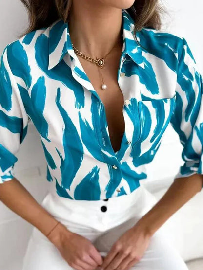 LunaChic Verfijnde Bloemenblouse