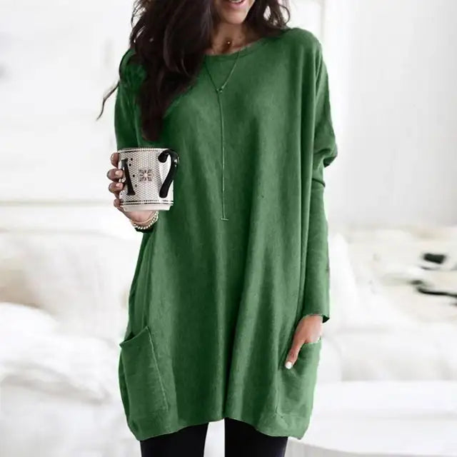 Dames Tuniek Lange Mouwen Casual Stijl Celina