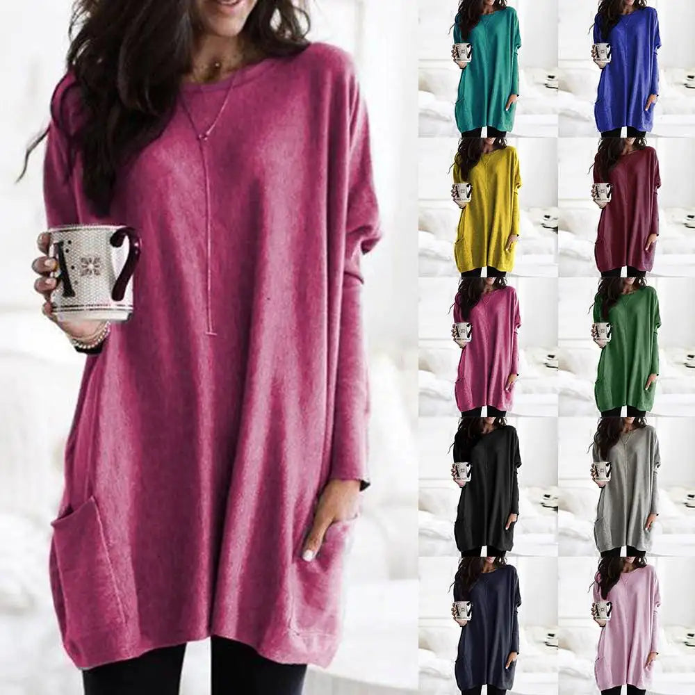 Dames Tuniek Lange Mouwen Casual Stijl Celina - Mode Vibes