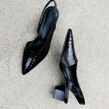 Orthopedische Pumps met Croco-Design Comfortabel en Elegant