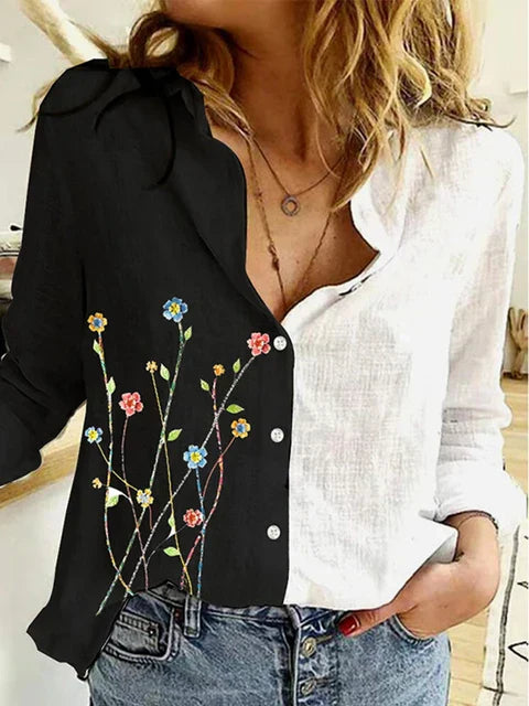VELANORA Bloemen Blouse | Florale Elegantie