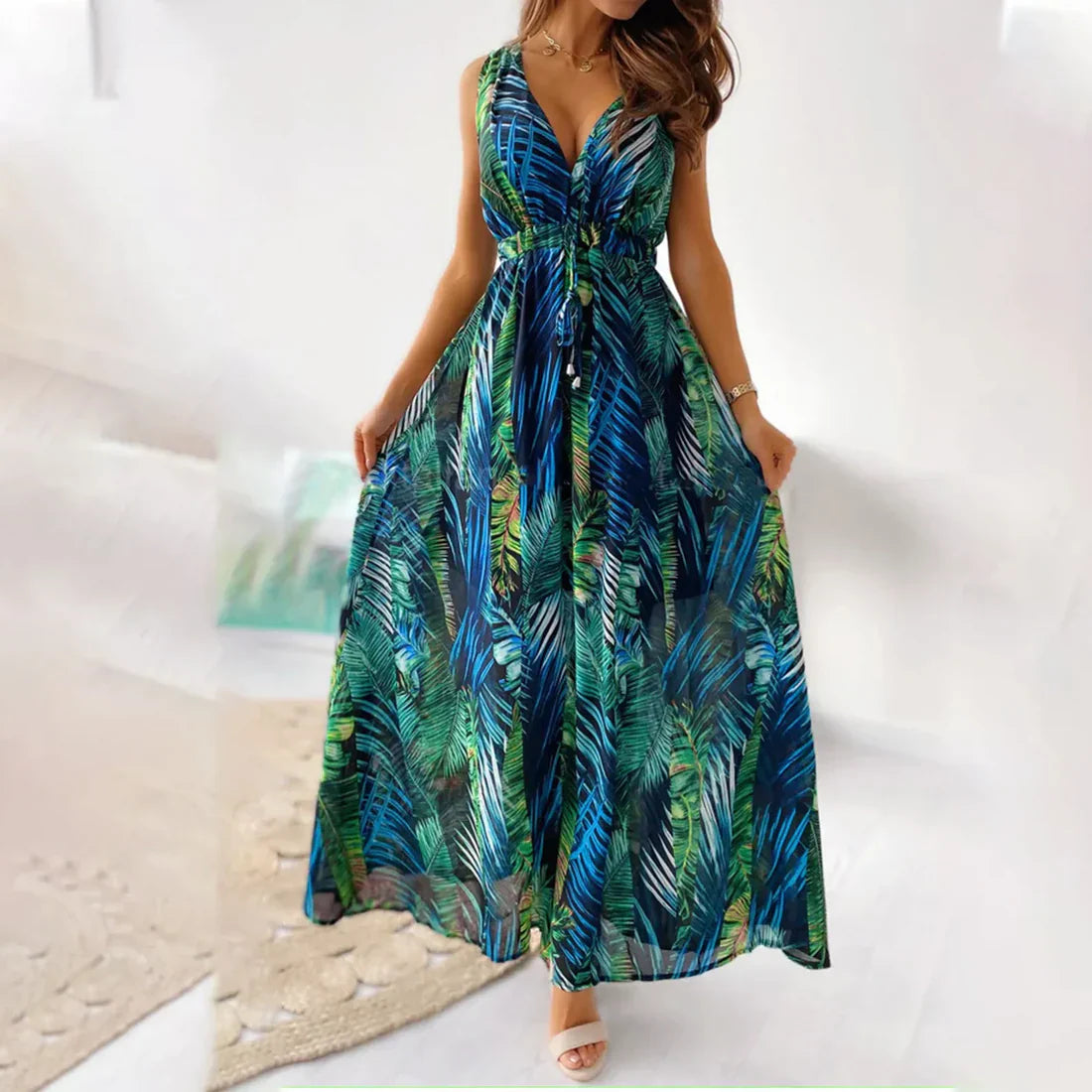 Midi-jurk Elegante Stijlvolle Jurk voor Vrouw
