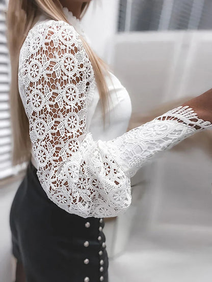La Bella Moda Kanten Blouse