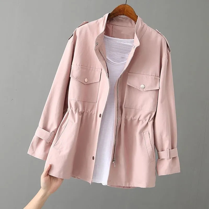 Dame Trenchcoat Elegante Klassieke Stijl