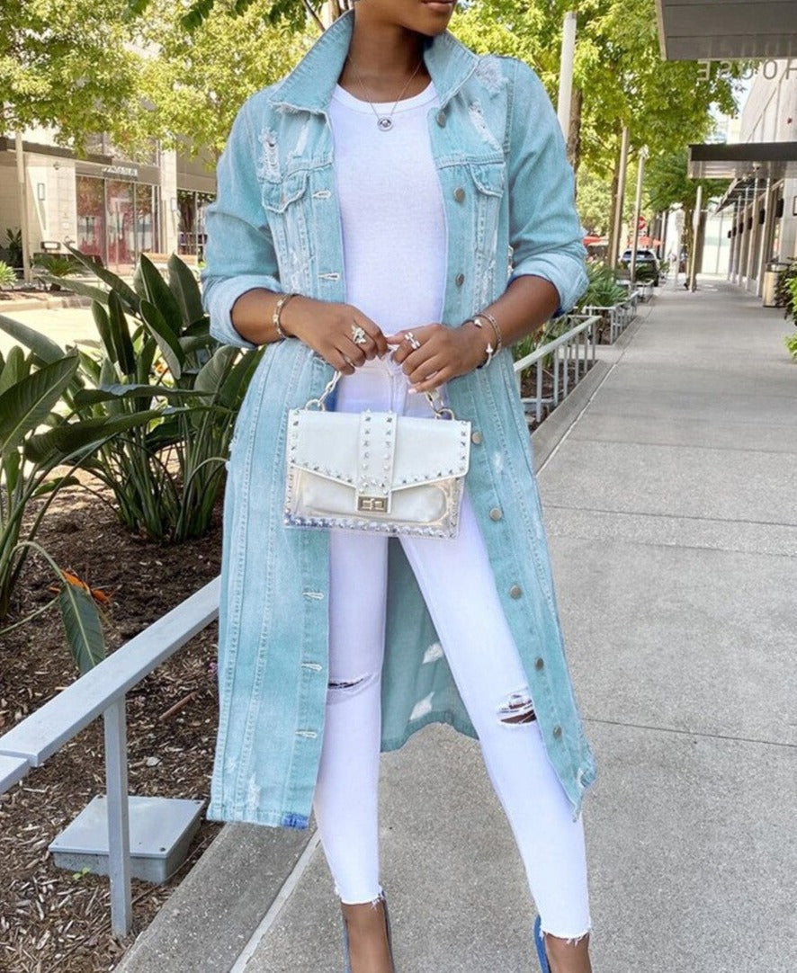 Dames Jas Button-Down Licht Zomerse Klassieker