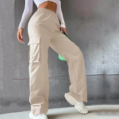 UrbanChic Mode Cargo Broek met Wijde Pijpen
